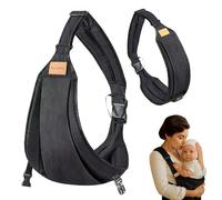 Portabebes Lateral, Mochila Bandolera Porteo Bebe Ergonómico Baby Carrier Ajustable Marsupio Bebe Canguro Portátil Sling Niños Portabebe Ligero y Transpirable de 0 a 36 Meses