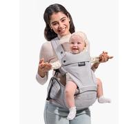 Portabebés Momcozy Move2Fit con asiento ergonómico | Color: Air Mesh - Gris