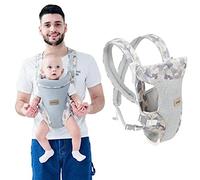 Portabebés NOLLAM, bolsa portabebés 360 ergonómica transpirable para papá, sillín, madre, niños, carro fresco, manos libres, recién nacidos