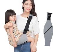 portabebés, portabebés - Portador de cadera ajustable con eslinga de transporte,Rodamiento de 10 a 50 libras, accesorios de viaje para 0 a 36 meses, apto para padres ocupados
