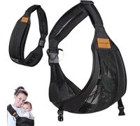 Portabebés Portátil, Baby Carrier Transpirable, Portabebés lateral ergonómico, Portabebés Ajustable para Bebés, acolchada ajustable Portabebés ergonómico portátil, para Bebés hasta 20 kg