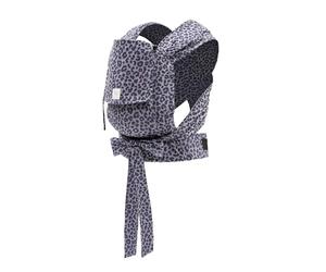 Portabebés Stokke Limas, Leopard Lilac (OCS) - Portabebés de media hebilla para recién nacidos - Tres opciones de transporte - Seguro desde el nacimiento y hasta 15 kg