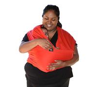 Portabebés: suave, elástico, transpirable algodón envoltorio, babero de bebé, cubierta de lactancia para uso con recién nacidos: distribuye uniformemente el peso para un transporte más cómodo, Rojo