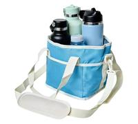 Portabebidas aislado, impermeable de 4 tazas, plegable para bebidas, de almuerzo térmica, térmica para llevar el almuerzo, para llevar viajes, senderismo, camping, pesca