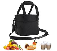 Portabebidas | con asa aislada para cuatro tazas, portavasos de agua, de soporte portátil, para picnic, paseo, camping, , , coche, oficina, escuela