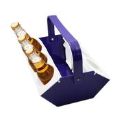 Portabebidas con Asa Bandeja para Cerveza con Compartimento para Hielo