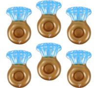Portabebidas Inflable para Piscina, 6 Piezas Juego Flotante Portabebidas Diamante, Soporte Inflable para Bebidas, para Fiesta de Verano en la Piscina, Fiesta Temática de Playa (Diamante)
