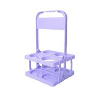 Portabebidas plegable de alta resistencia con capacidad para 4 botellas, para actividades al aire libre, estante de cerveza de mano con mango ergonómico