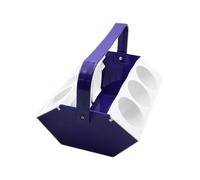Portabebidas portátil, soporte para compartimento de hielo, organizador de bebidas con 6 ranuras, Blue, Refer to description, Unisex