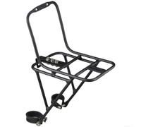 Portabicicletas de aleación de aluminio para MTB, montaje de estilo de liberación rápida con acolchado de esponja, estructura de bloqueo triangular para estabilidad, ideal para alforjas de bicicleta