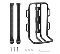 Portabicicletas de aleación frontal para bicicleta, sistema de estante de carga montado en horquilla para bicicletas plegables de carretera de montaña, soporte de bolsa de alforja con alta capacidad