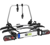 Portabicicletas de bola para furgoneta de doble puerta 2 bicicletas plata sd260 eufab