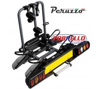 Peruzzo Portabicicletas antirrobo plegable con gancho de remolque para bicicleta