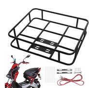 Portabicicletas de Metal: portaequipajes Trasero Ajustable, Marco de Aluminio Duradero, Alta Capacidad de Carga, de Montaje Seguro | Soporte de cestas de Bicicletas Pesadas para Bicicletas