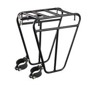 Portabicicletas delantero, soporte frontal estable para bicicletas | | Ajuste ajustable de 3,3 a 4,2 cm, acero resistente a la intemperie, montaje sin juego, para bicicleta de montaña y carretera