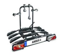 Portabicicletas en enganche inclinable para 4 bicicletas Eufab Amber 1020x830x720 mm