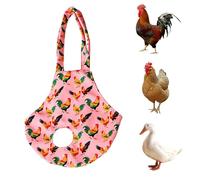 Portabicicletas para pollo, soporte para atrapar con asa, cabestrillo para gallinas, para viajes, senderismo, patio, granja, parque, jardín al aire libre