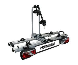 Portabicicletas Premium (Apto para: 2 bicicletas, Capacidad de carga: 60 kg, Específico para: Vehículos con enganche para remolque)