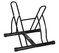 Portabicicletas reversible HOMCOM para 2 bicicletas, con marco de acero, para interior y exterior, con