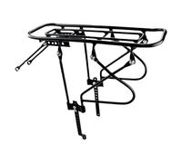 Portabicicletas trasero - Estructura de acero resistente | Portaequipajes para bicicletas de carretera, bicicletas de montaña, viajes, entrega, tours y comestibles