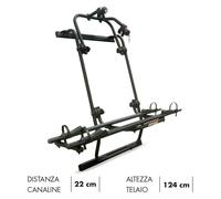 Portabicicletas Trasero Fabbri BICI OK MTB VAN 2 Para Ducato Jumper Boxer Negro