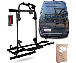 Portabicicletas trasero para Crafter Sprinter BICI OK MTB Van - 2 BICICLETAS - NEGRO