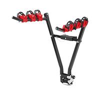 Portabicicletas Trasero Plegable para Coche, Acero, 3 Bicicletas | Estructura abatible para guardado en maletero o garaje, Recubrimiento en polvo antioxidante