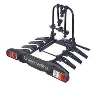 Portabicicletas VDP eBike para remolque con acoplamiento para bicicletas - Discovery 4 - para 4 bicicletas - capacidad de carga 60kg - plegable en el vehículo - tamaño compacto cuando está plegado