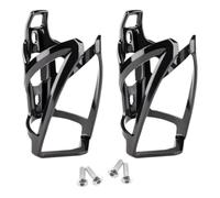 Portabidón de Bicicleta, 2 Piezas, Soporte para Botella de Agua Ligero para MTB Bicicleta de Carretera Bicicleta Fixie Ciclismo, Jaula Universal de PC, (Negro)