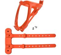 Portabidón de Bicicleta, Portabotellas de plástico para Bicicleta con Base de Montaje en el Techo. (Naranja)