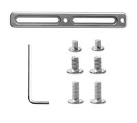 Portabidón para Bicicleta, Adaptador de Jaula para Jaula de Botella, Soportes de Jaula de Posición de Bicicleta de 2 Orificios, Adaptador de Bicicleta para geometrías de Marco pequeño (Plata)