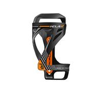 Portabotellas KELA de Policarbonato Negro/Naranja 30g con Entrada Lateral - Race