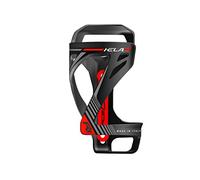RACEONE Portabidón Kela Salida Lateral, Negro/Rojo, Unisex Adulto, Talla Única