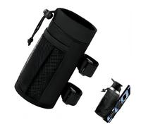 Portabidón universal para bicicleta, portavasos para bicicleta, portabotellas sin tornillos con bolsillos de red, portabotellas con cierre de cordón, botella de bicicleta para manillar de bicicleta