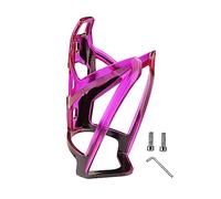 Portabidones Bicicleta Carbono, Soporte Lateral para MTB/Carretera, Jaula para Botella de Agua, Colorido- Violeta Negro