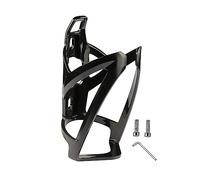 Portabidones Bicicleta Carbono, Soporte Lateral para MTB/Carretera, Jaula para Botella de Agua, Colorido- Negro