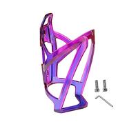 Portabidones Bicicleta Carbono, Soporte Lateral para MTB/Carretera, Jaula para Botella de Agua, Colorido- Violeta Azul