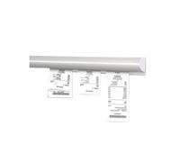 Portabilletes, Portapedidos, Soporte, Ticket de pared, Portatarjetas for cafetería, Recibo de catering, for colgar en la pared, Autoadhesivo, Pestaña de aleación de aluminio(80X4X1.8CM)