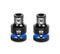 Portabit para impacto, adaptadores de 3/8 pulgadas cuadrado a 1/4 pulgada hexagonal para llaves de impacto y trinquetes