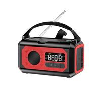 Portable 12000mAh Emergency Radio AM/FM/NOAA Weather Radio Solar Hand Crank Radio Flashlight SOS Alarm Reading Lamp
