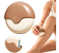 Portable 3-Layer Hair Shaver with Rotating Cover,3-Layer Triple Blade Shaver with Moisture Strip,Irritation-Free Shave,Wet & Dry Compact Razor,for Legs Arms Underarms and Face，1