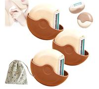 Portable 3-Layer Hair Shaver with Rotating Cover, Women's Wet & Dry Travel Razor 3 Pack, Triple Blade Hair Remover for Legs, Underarms, Face & Bikini, Compact for Purse, Gym & Travel (3pcs)