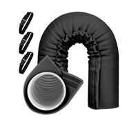 Portable AC Hose Insulation, Air Conditioner Hose Cover Wrap, 3 Adjustable Buckle Straps, Heat-Resistant Protective Sleeve, Compact Ideal for Home, Car, Garage, and Office Use