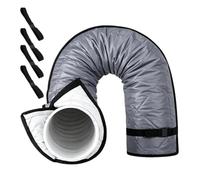 Portable AC Hose Insulation Sleeve - Adjustable Heat Insulated Pipe Wrap, Reflective Thermal Barrier, Universal Vent Cover for 5 to 5.9-inch Diameter Hoses, Energy Saving Protection for Window RV