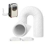Portable Ac Hose Insulation Sleeve, Lightweight Exhaust Tube Cover, Heat-Resistant Wrap Improved Cooling Efficiency, Easy Installation Design, for Apartment, Offices, Home, Indoor Use, 150cm White