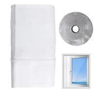 Portable AC Seal Kit, Casement Window Vent, Insulation Barrier Strip, Sturdy Weatherproof Fabric, Adjustable Zipper Closure, Ideal for Home Work and Energy-Saving Apartment Bedrooms