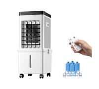 Portable AC Tres ajustes de Velocidad del Viento, depósito de Agua de 15 Litros, función de Temporizador para Hogar Oficina