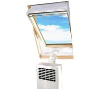 Portable AC Vent Kit, Mobile Air Conditioner Cloth, 230cmx2 for Window Use, Adjustable Duct Feature, Household Utility Category, Vent for Apartment Farmhouse Dormitory Bedroom Living Room Study