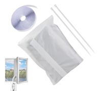 Portable Ac Window Kit, Dryer Casement, No-Drill Energy Saver, Zipper Closure and Hook Fastener, Bedroom Home Cooling, 300x32cm/118.11x12.6 Inches, White, 1 Piece