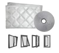 Portable AC Window Seal Kit, Waterproof Aluminum Film Cotton Polyester | Waterproof Window Seal Barrier Helps Improve Portable Air Conditioner Window Installation With Aluminum Film Cotton